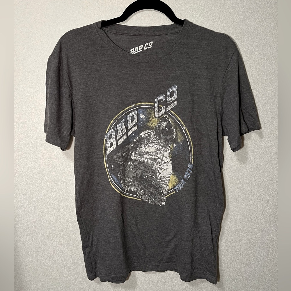 Lucky Brand Band  T-Shirt, Bad Co. Grey